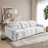 Falmouth Light Grey Fabric Power Slider Sofa from Ashcroft Furniture - Luna Furniture