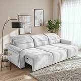 Falmouth Light Grey Fabric Power Slider Sofa from Ashcroft Furniture - Luna Furniture