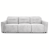 Falmouth Light Grey Fabric Power Slider Sofa from Ashcroft Furniture - Luna Furniture