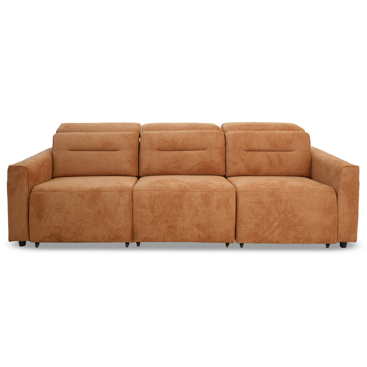 Falmouth Burnt Orange Fabric Power Slider Sofa from Ashcroft Furniture - Luna Furniture