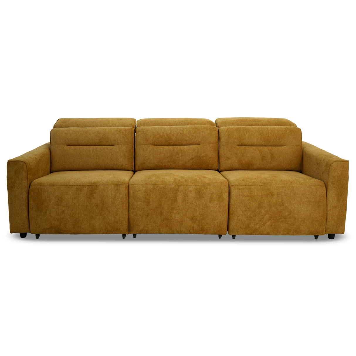 Falmouth Gold Fabric Power Slider Sofa from Ashcroft Furniture - Luna Furniture