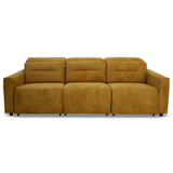 Falmouth Gold Fabric Power Slider Sofa from Ashcroft Furniture - Luna Furniture
