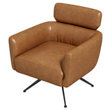 Camila Tan Leather Lounge Chair from Ashcroft Furniture - Luna Furniture