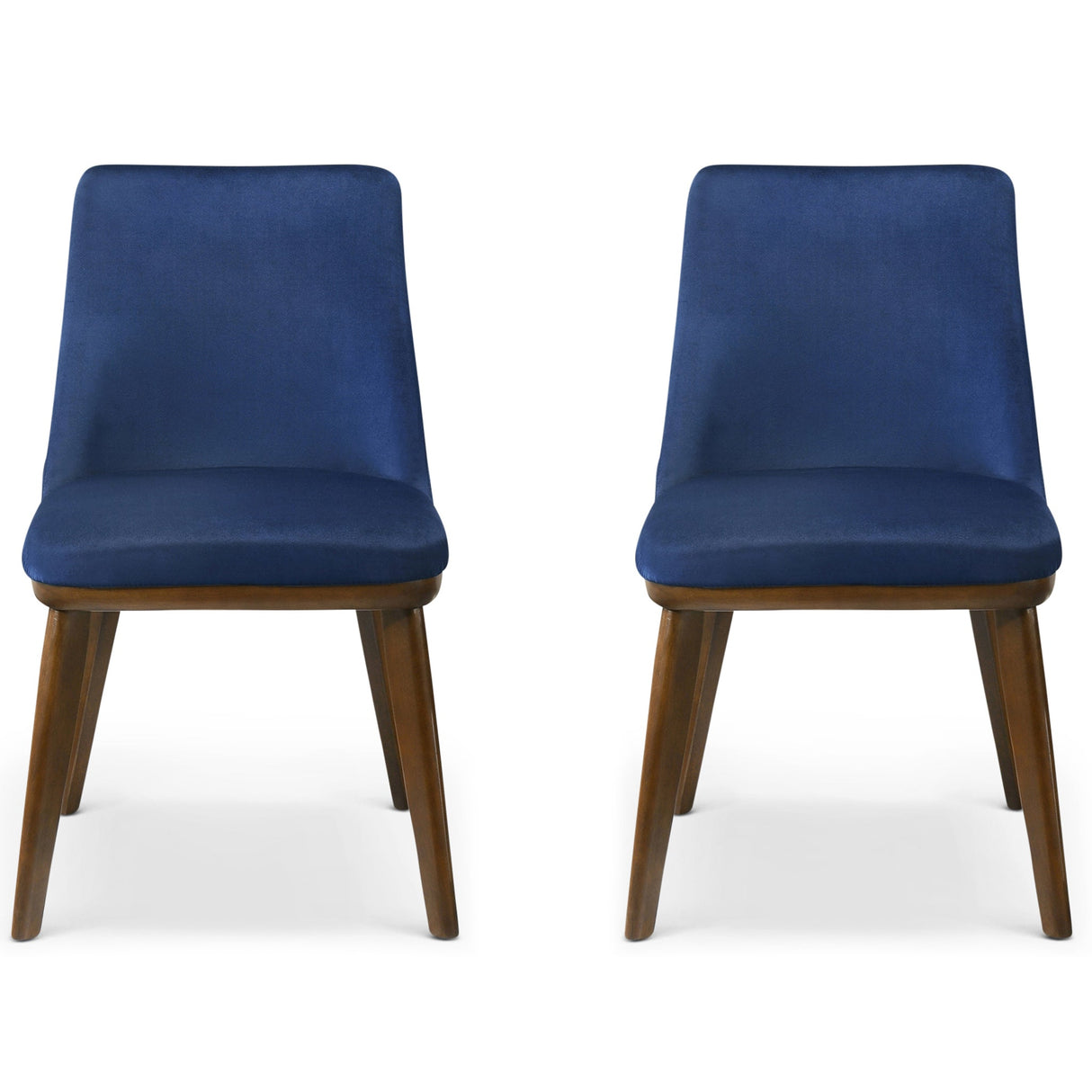Clove Navy Blue Velvet Dining Chair (Set Of 2) from Ashcroft Furniture - Luna Furniture
