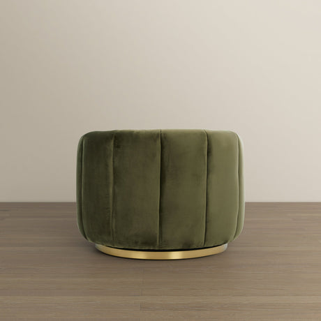 Cosey Green Velvet Swivel Chair from Ashcroft Furniture - Luna Furniture