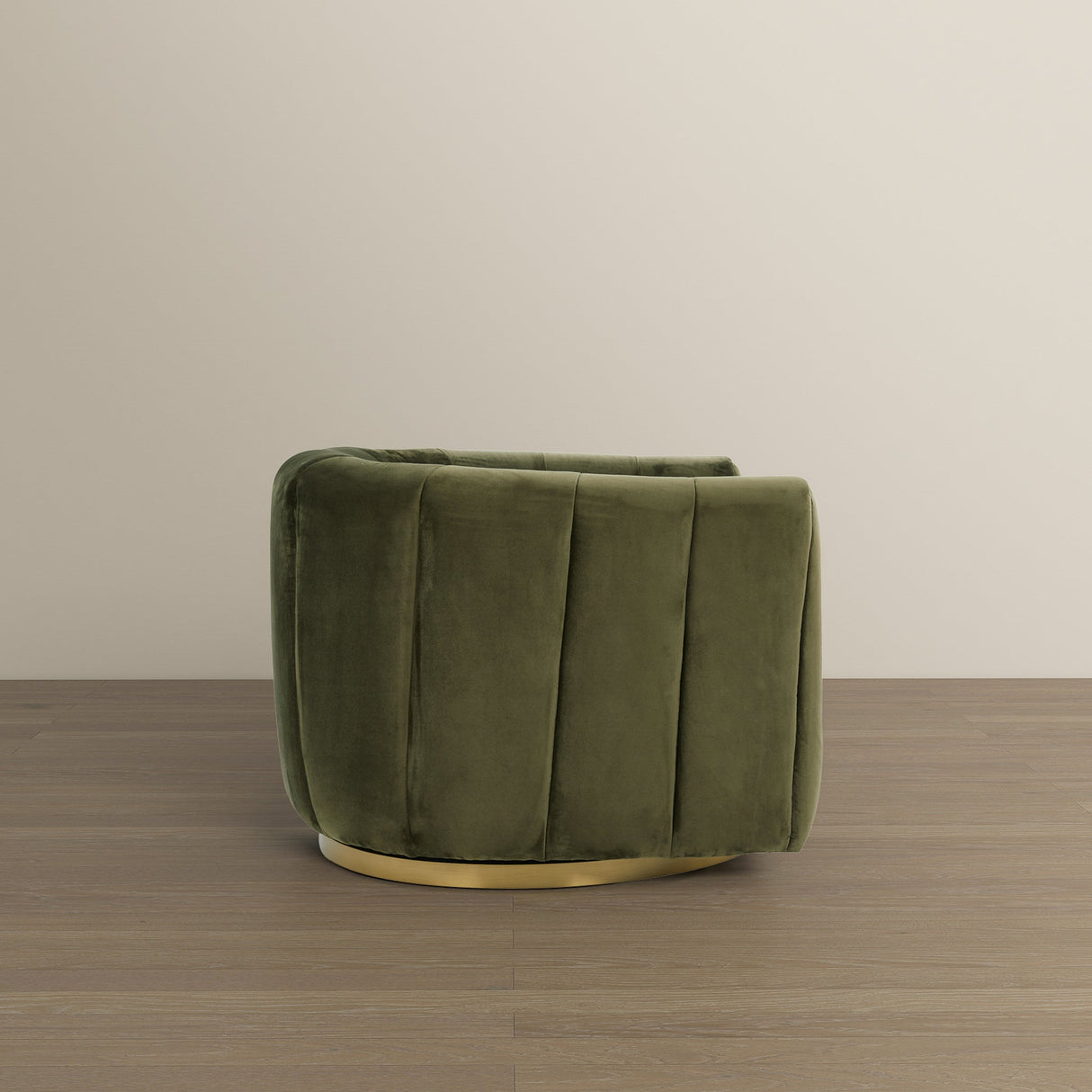Cosey Green Velvet Swivel Chair from Ashcroft Furniture - Luna Furniture