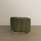 Cosey Green Velvet Swivel Chair from Ashcroft Furniture - Luna Furniture
