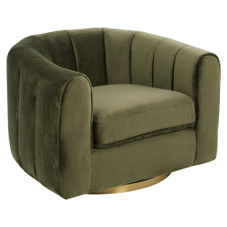 Cosey Green Velvet Swivel Chair from Ashcroft Furniture - Luna Furniture