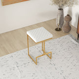 Joel Mid Century Modern Luxury Upholstered Stool 25.5" / Beige Boucle from Ashcroft Furniture - Luna Furniture
