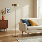 Spectra Floor Lamp - Gold outer and White inner from Ashcroft Furniture - Luna Furniture