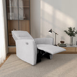 Asheville Grey Suede Recliner Chair from Ashcroft Furniture - Luna Furniture