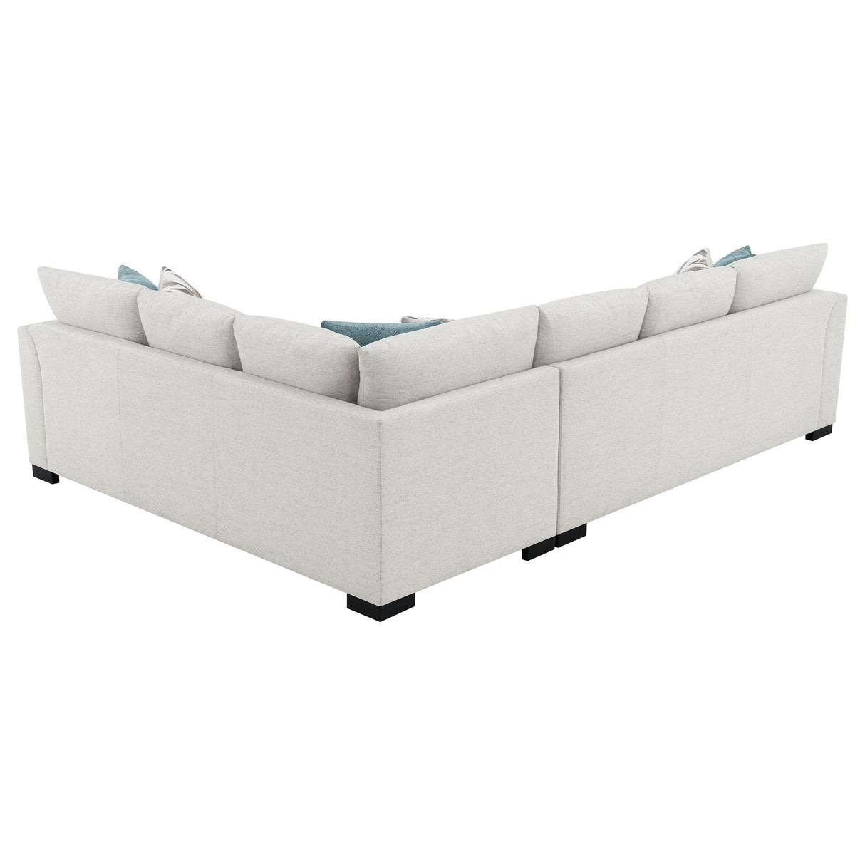 Ashford Greige Chenille Upholstered Sleeper Sectional Sofa from Coaster - Luna Furniture