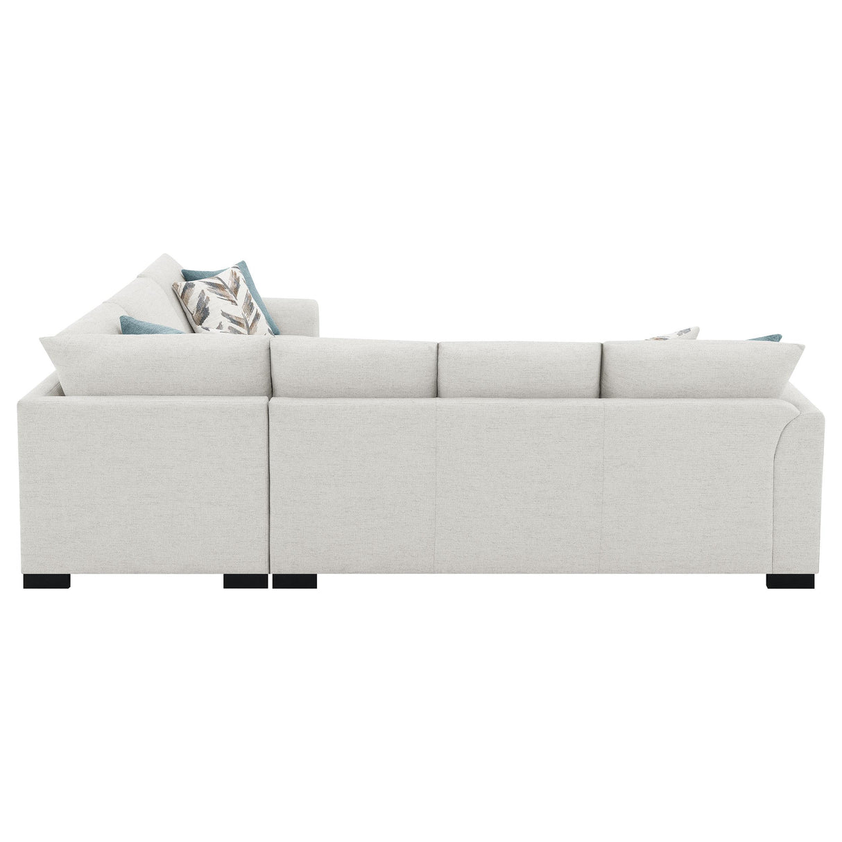 Ashford Greige Chenille Upholstered Sleeper Sectional Sofa from Coaster - Luna Furniture