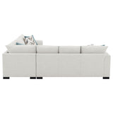 Ashford Greige Chenille Upholstered Sleeper Sectional Sofa from Coaster - Luna Furniture