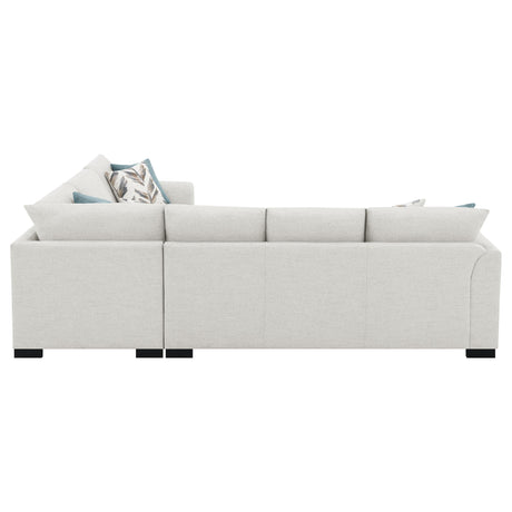 Ashford Greige Chenille Upholstered Sleeper Sectional Sofa from Coaster - Luna Furniture