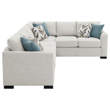 Ashford Greige Chenille Upholstered Sleeper Sectional Sofa from Coaster - Luna Furniture