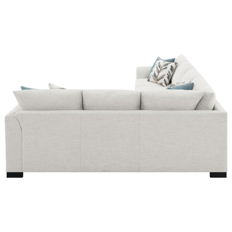 Ashford Greige Chenille Upholstered Sleeper Sectional Sofa from Coaster - Luna Furniture