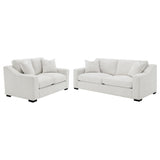 Ashlyn Sand 2-Piece Upholstered Track Arm Living Room Set from Coaster - Luna Furniture