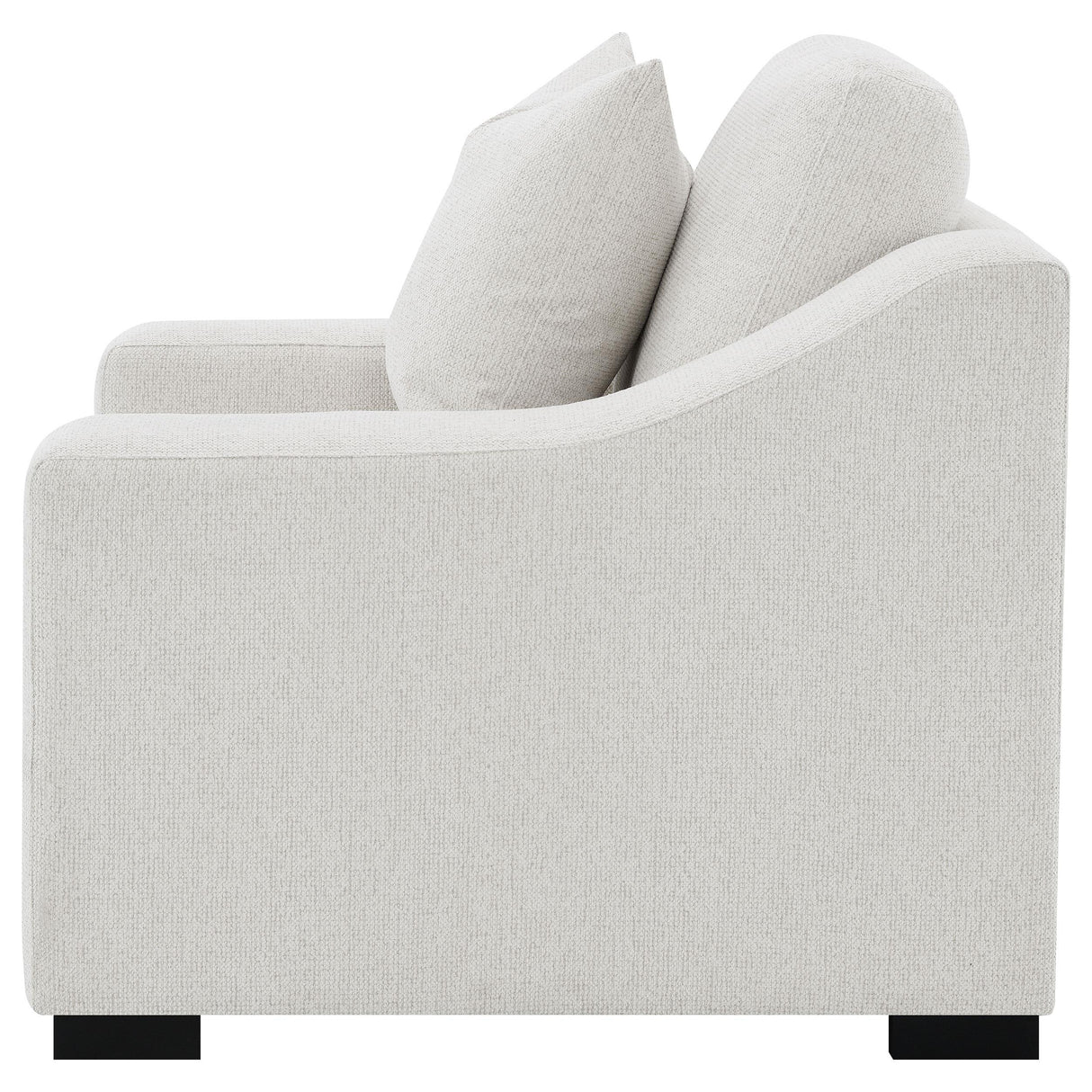 Ashlyn Sand Fabric Upholstered Track Arm Accent Chair from Coaster - Luna Furniture
