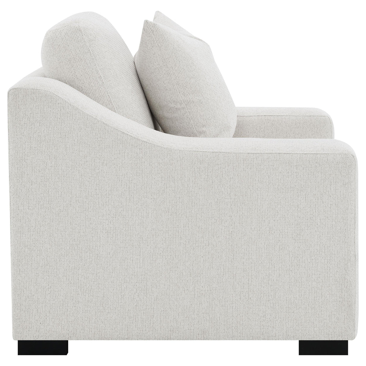 Ashlyn Sand Fabric Upholstered Track Arm Accent Chair from Coaster - Luna Furniture