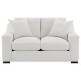 Ashlyn Sand Fabric Upholstered Track Arm Loveseat from Coaster - Luna Furniture