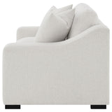 Ashlyn Sand Fabric Upholstered Track Arm Loveseat from Coaster - Luna Furniture