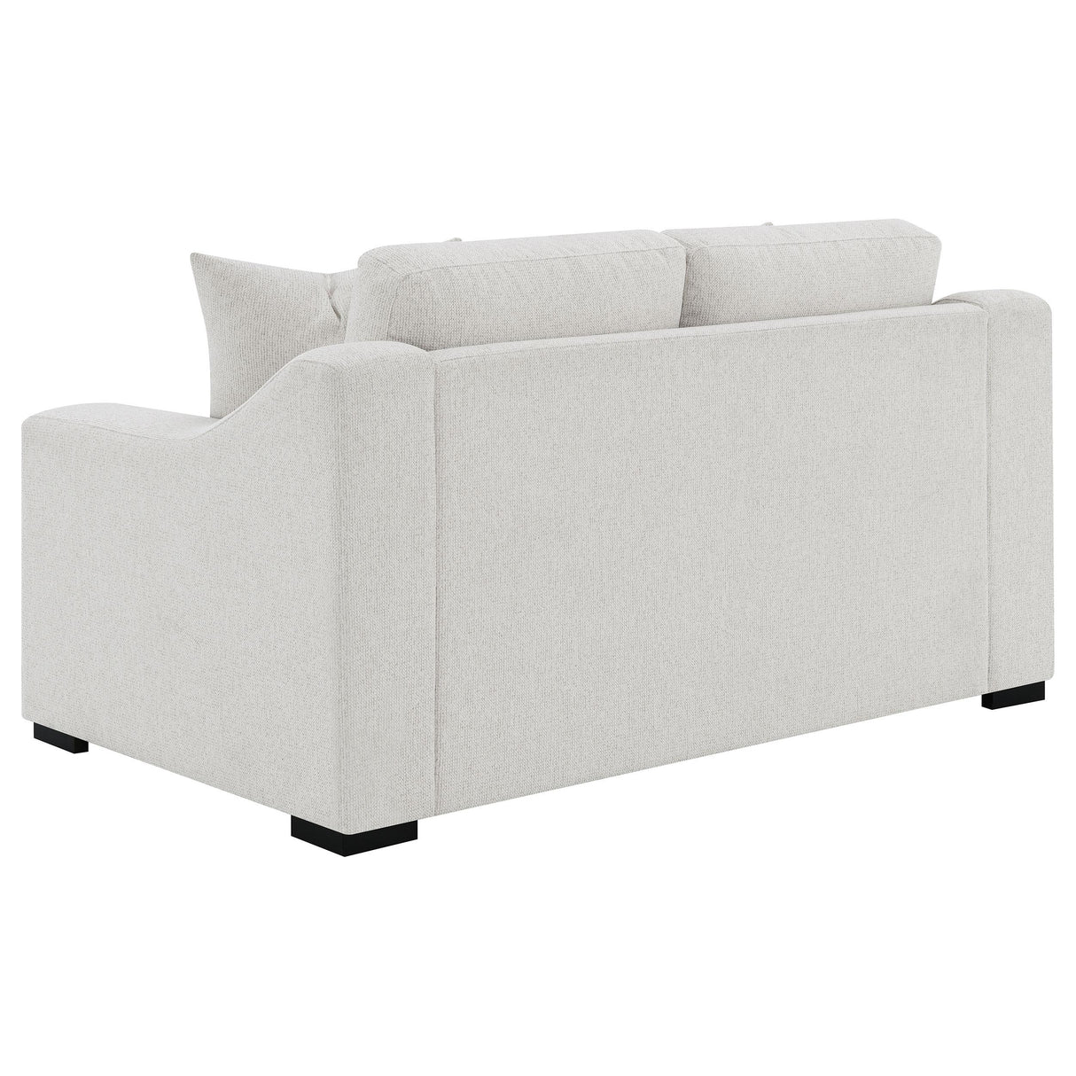 Ashlyn Sand Fabric Upholstered Track Arm Loveseat from Coaster - Luna Furniture