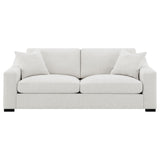 Ashlyn Sand Fabric Upholstered Track Arm Sofa from Coaster - Luna Furniture