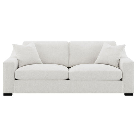 Ashlyn Sand Fabric Upholstered Track Arm Sofa from Coaster - Luna Furniture