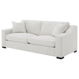 Ashlyn Sand Fabric Upholstered Track Arm Sofa from Coaster - Luna Furniture