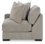 Aslan Court Pebble Left-Arm Facing Corner Chair from Ashley - Luna Furniture