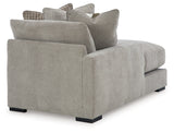 Aslan Court Pebble Left-Arm Facing Corner Chaise from Ashley - Luna Furniture