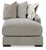Aslan Court Pebble Right-Arm Facing Corner Chaise from Ashley - Luna Furniture