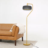 Astris Floor Lamp Black Sprayed and Gold from Ashcroft Furniture - Luna Furniture