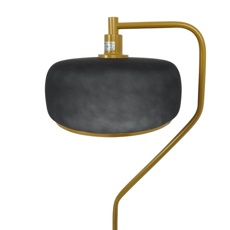 Astris Floor Lamp Black Sprayed and Gold from Ashcroft Furniture - Luna Furniture