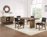 Atmore Dark Driftwood/Black Dining Room Set from Steve Silver - Luna Furniture