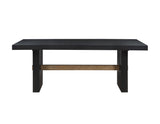 Aubrey Black Extendable Dining Table w/18-inch Leaf from Steve Silver - Luna Furniture