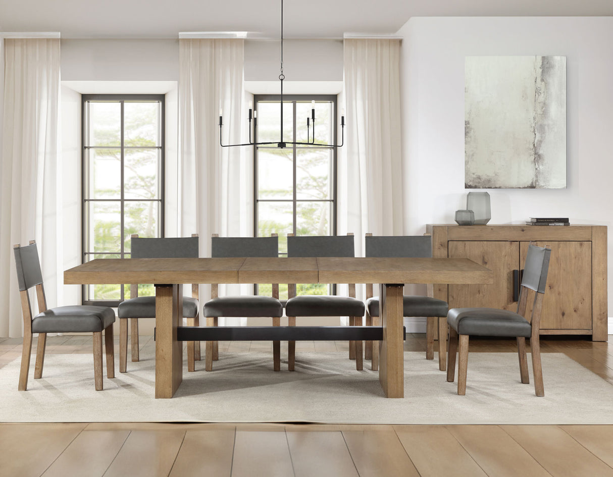 Aubrey Waxed Driftwood Extendable Dining Table from Steve Silver - Luna Furniture
