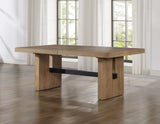 Aubrey Waxed Driftwood Extendable Dining Table from Steve Silver - Luna Furniture