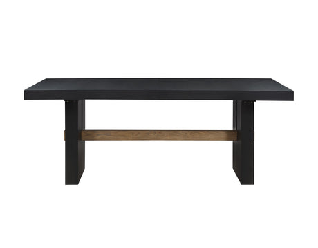 Aubrey Black 7-Piece 78-96″ Dining Set from Steve Silver - Luna Furniture