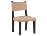 Aubrey Side Chair, Camel Vegan Leather with Black wood finish from Steve Silver - Luna Furniture