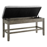 Grayson Gray/White Counter Height Set with Bench from Steve Silver - Luna Furniture