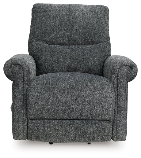 Aureta Charcoal Power Lift Recliner from Ashley - Luna Furniture