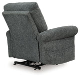 Aureta Charcoal Power Lift Recliner from Ashley - Luna Furniture