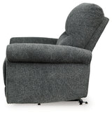 Aureta Charcoal Power Lift Recliner from Ashley - Luna Furniture