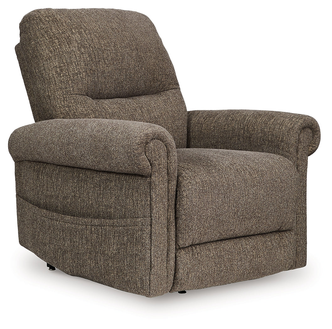 Aureta Earth Power Lift Recliner from Ashley - Luna Furniture