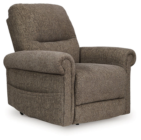 Aureta Earth Power Lift Recliner from Ashley - Luna Furniture