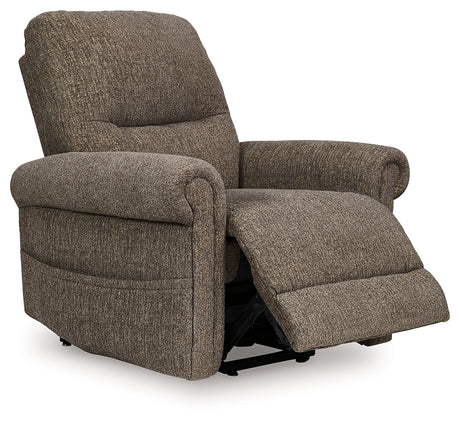 Aureta Earth Power Lift Recliner from Ashley - Luna Furniture