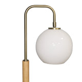 Auris White Globe Lampshade Table Lamp with Marble Base from Ashcroft Furniture - Luna Furniture