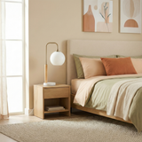 Auris White Globe Lampshade Table Lamp with Marble Base from Ashcroft Furniture - Luna Furniture